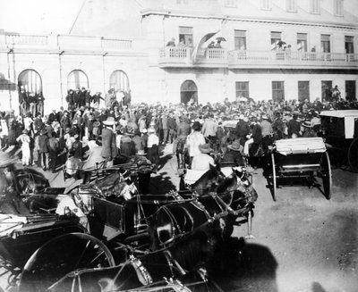 Empfang des Volksraad in Johannesburg, ca. 1895 von South African Photographer